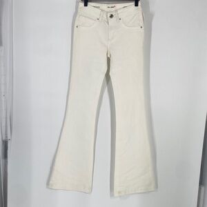 DL1961 White Flare Denim Pants Jeans Size 25 Gently Used